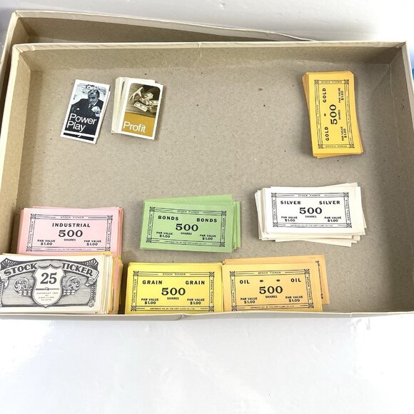 Vintage Stock Ticker Board Game - Stock Market - Coop Clark complete Pink Cover - Picture 16 of 16